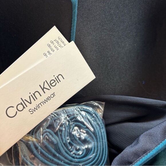 Calvin Klein Molded Split Cup Tummy Control One Piece Swimsuit Size 10 NEW NWT - Picture 15 of 16